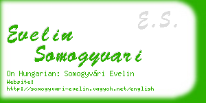 evelin somogyvari business card